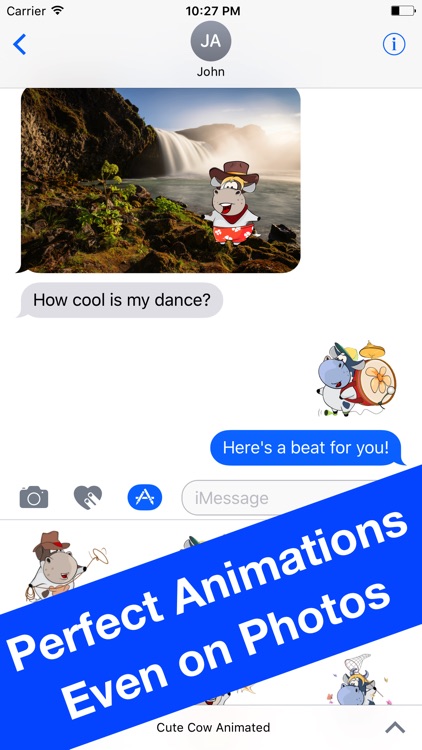 Dancing Cow - Animated Stickers