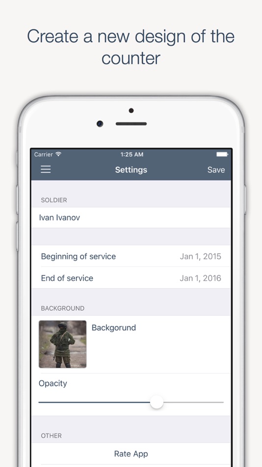 #4. Soldier Cowntdown PRO – timer for iPhone and iPad (iOS) 由: OLEG CHEBULAEV