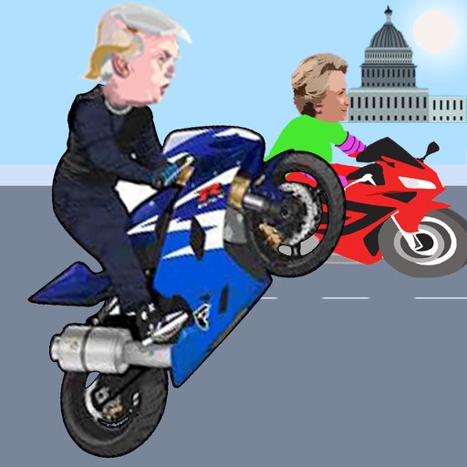 Race between Trump and Clinton Pro Icon