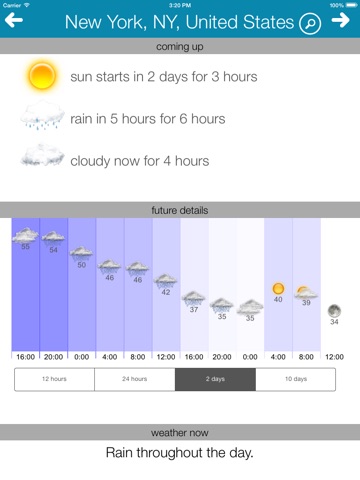 Sun Seeker Weather App screenshot 2