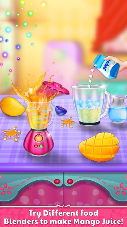 Fruit Juice Maker - Mango Milkshake Making