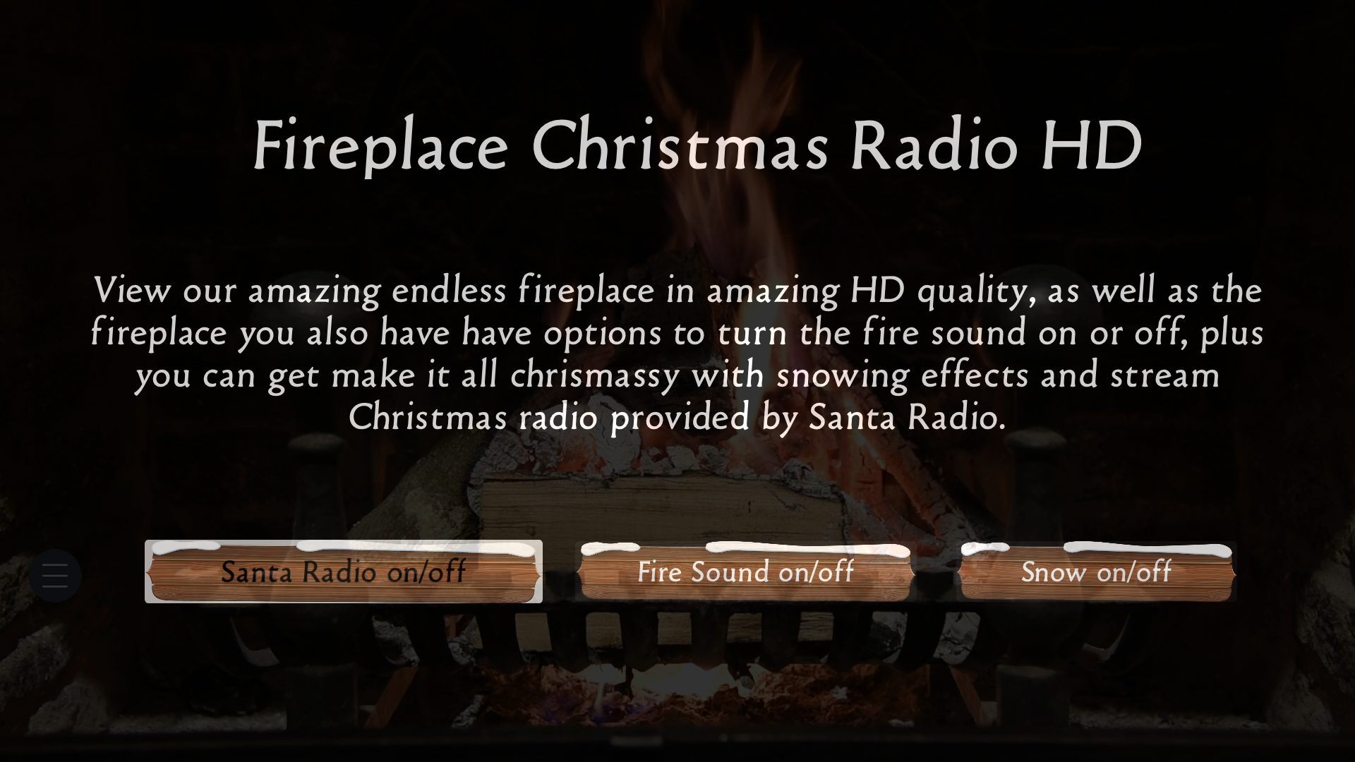 Fireplace Christmas Radio