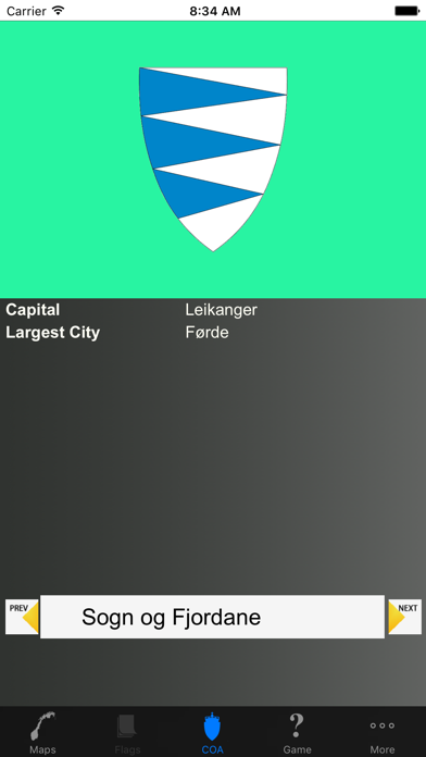 Screenshot #2 pour Norway County Maps and Capitals