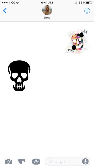 骷髏兩個貼紙包(圖2)-速報App