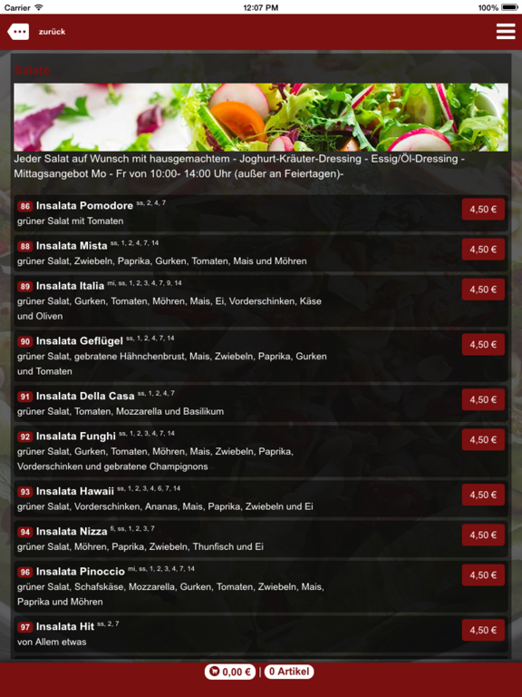 Hit Pizza Leipzig iPad screenshot