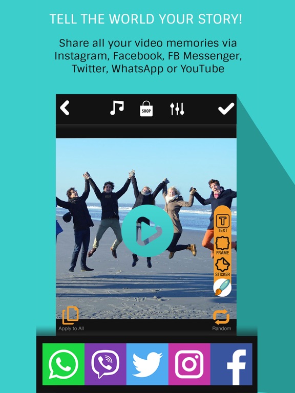 Friends Slideshow Maker – Create Pro Free Video.s iPad screenshot