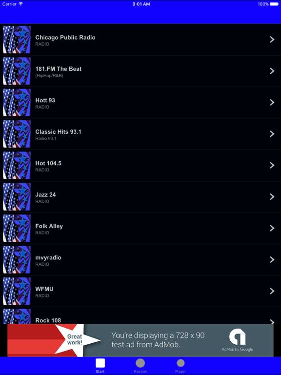 Screenshot #5 pour Radio USA Stations