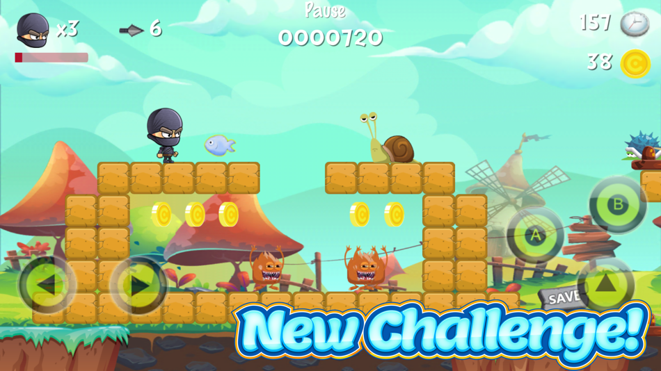 #1. Super Ninja Adventure - Run and Jump Games (iOS) 由: Wirat Olanraktham
