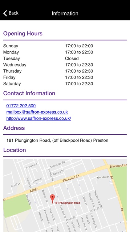 Saffron Express Preston