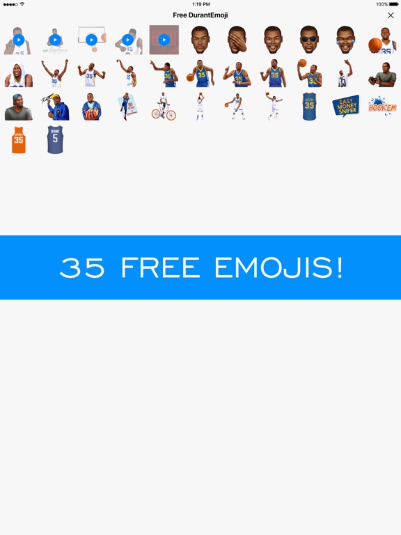 Screenshot #4 pour DurantEmoji by Kevin Durant