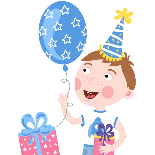 Happy Birthday Invitations For Kids Party Icon