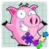 Pappa Animals Pig  Jigsaw For Young Kids