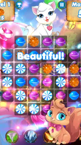 Game screenshot Kitty Crush - puzzle games with cats and candy mod apk