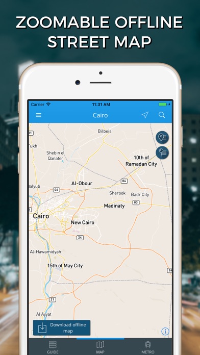 Cairo Travel Guide with Offline Street Map screenshot 4