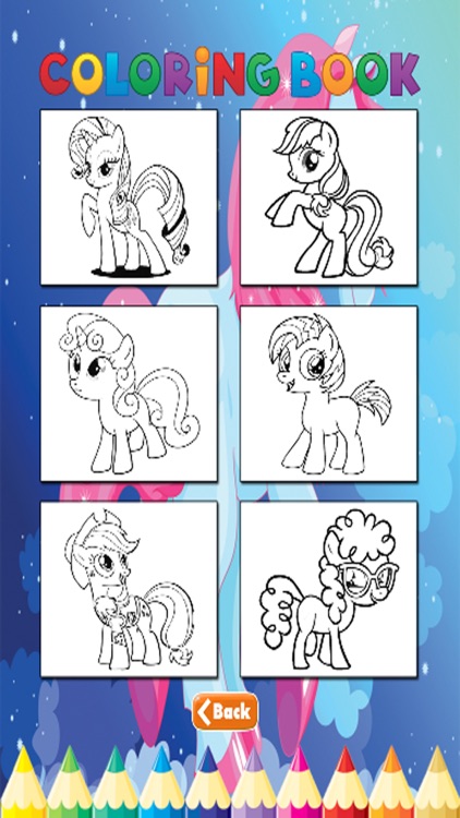 Pony Art Coloring Book - Activities for Kids screenshot-4