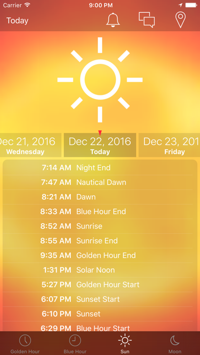 Sunrise Sunset Info Screenshot