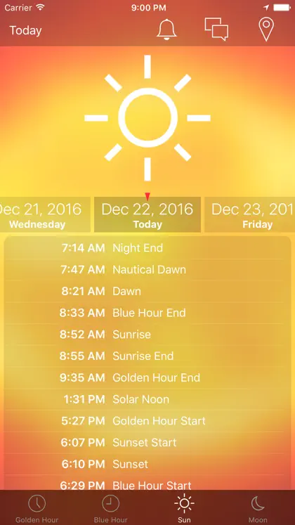 Screenshot 3 von 5 zu Sunrise Sunset Info
