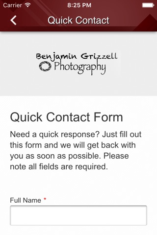 Benjamin Grizzell Photography screenshot 3