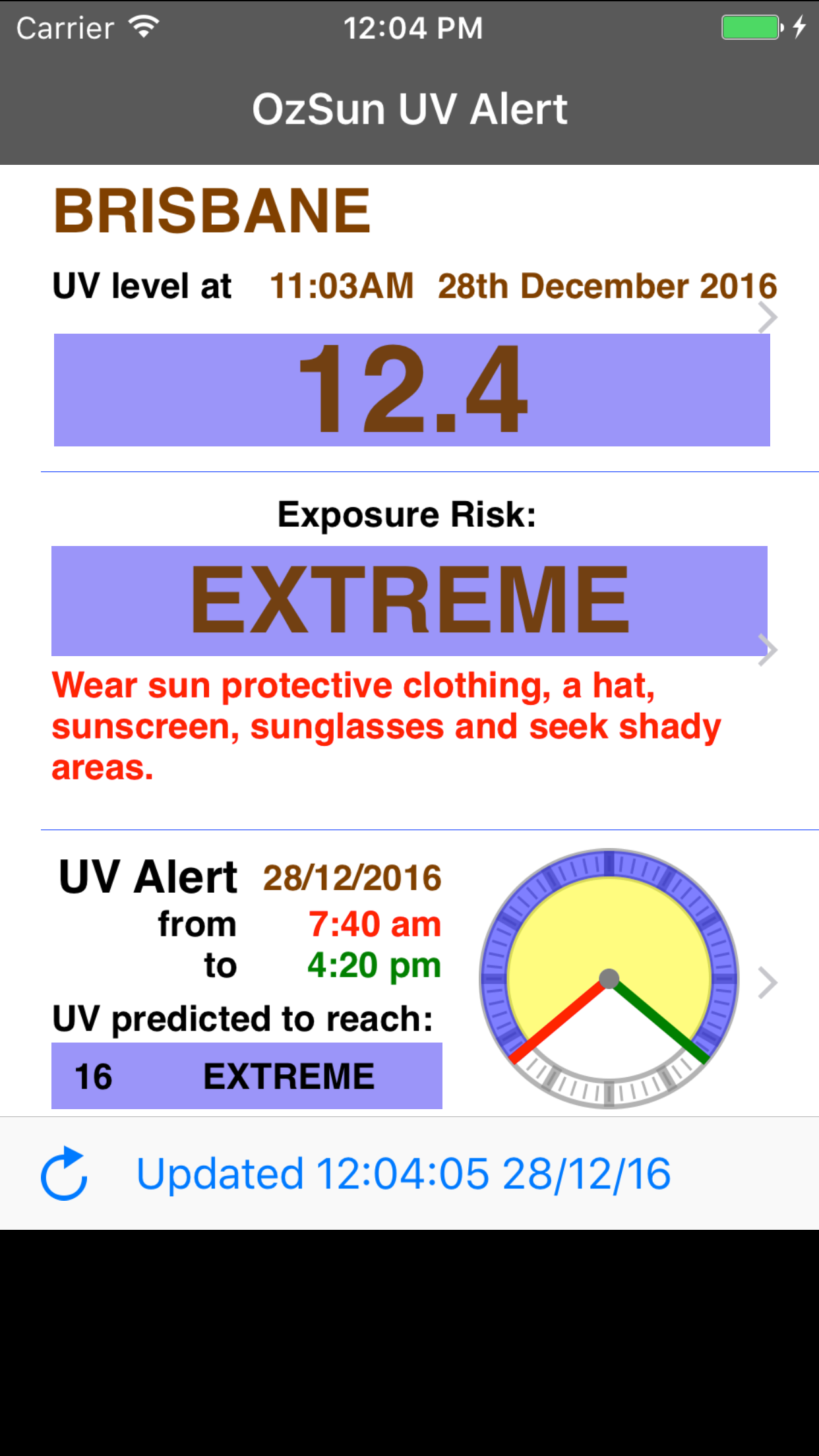 OzSun UV Alert screenshot 5