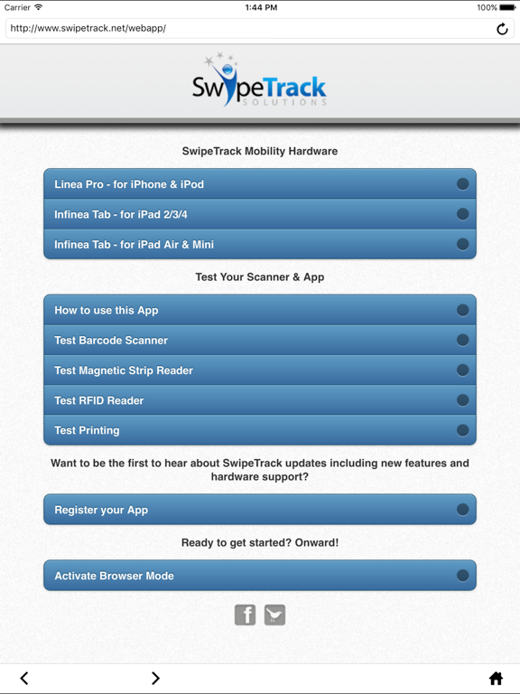 SwipeTrack Browser Classic