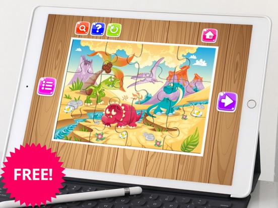 Screenshot #5 pour Dinosaur Jigsaw Puzzle Fun gratuit pour les enfant