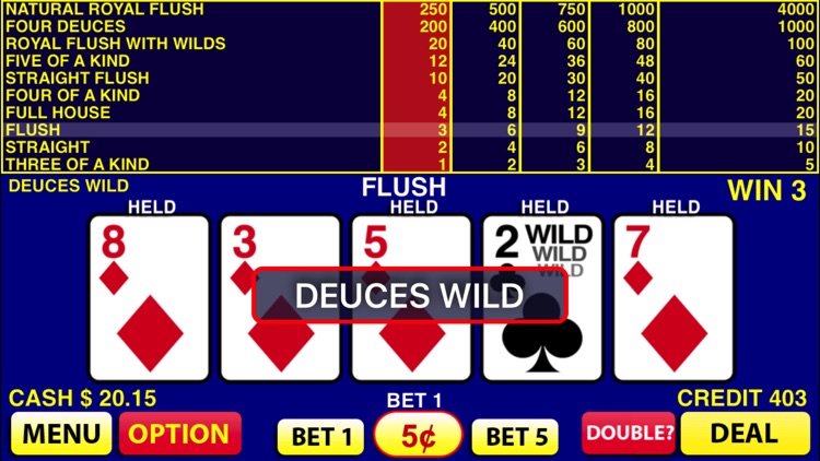 Deuces Wild Video Poker screenshot-3