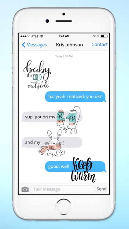 Hand Drawn Holiday Christmas Winter 1 Sticker Pack