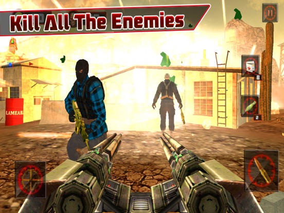 Hardcore Gunner Battle Fury shooter 3d iPad screenshot 3 - Games app