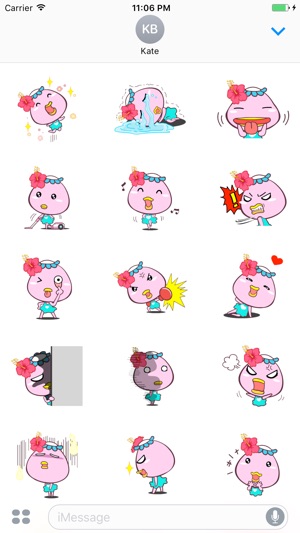 Dora the pink kappa girl stickers(圖2)-速報App