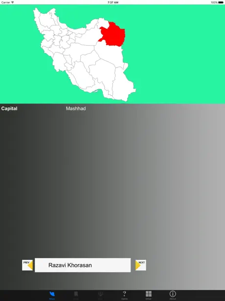 Iran Province Maps and Capitals