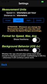AudibleSpeed (GPS Speed Monitor) - Express Edition screenshot