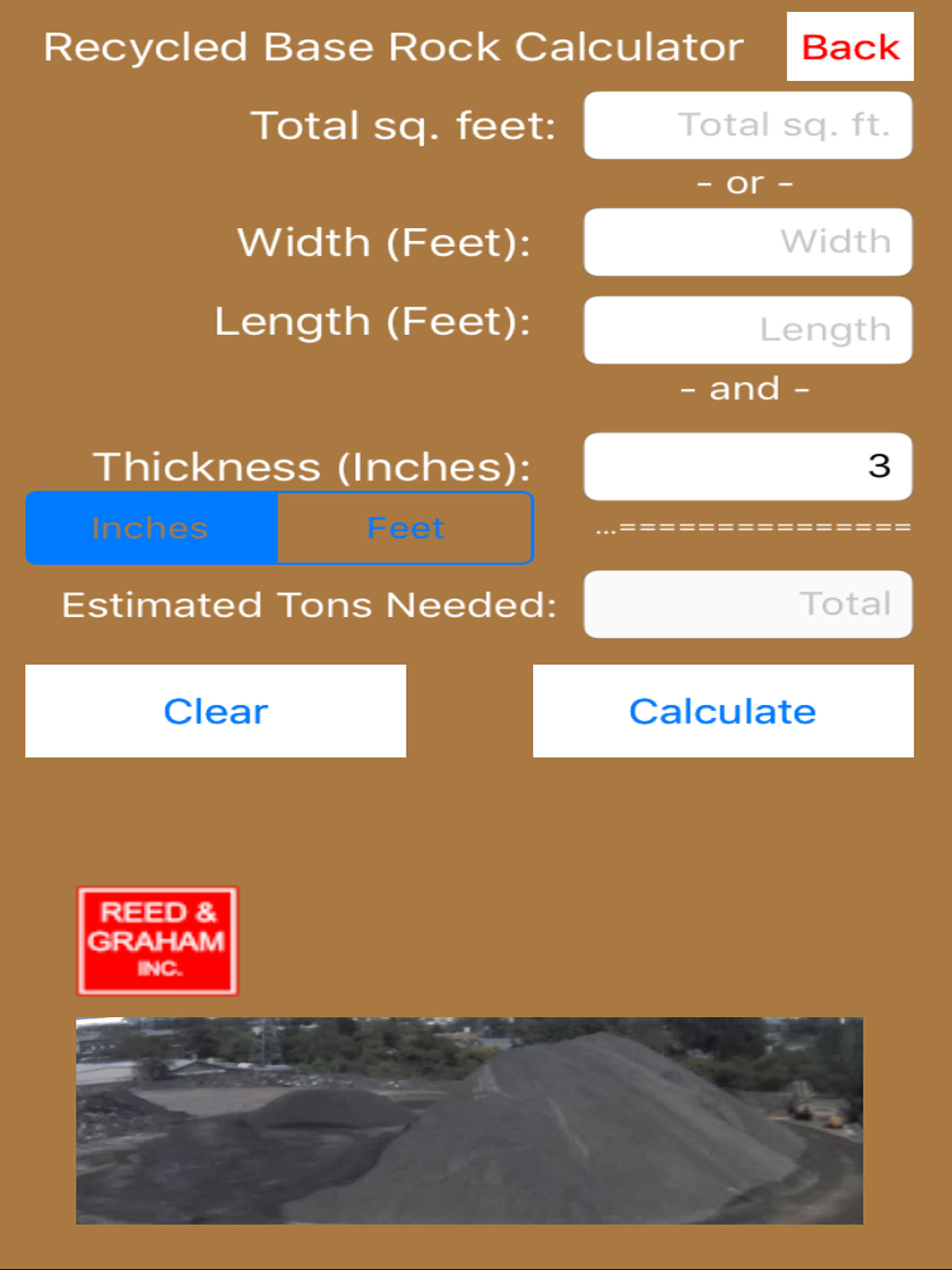 R&G Calculator