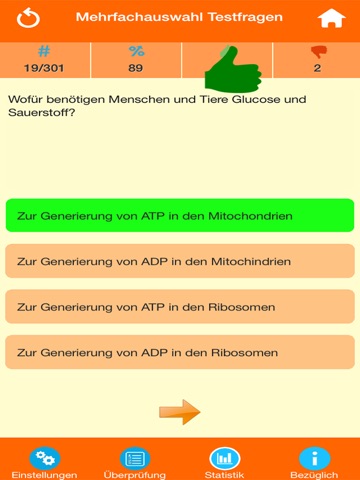 Das Biologie Quiz screenshot 2