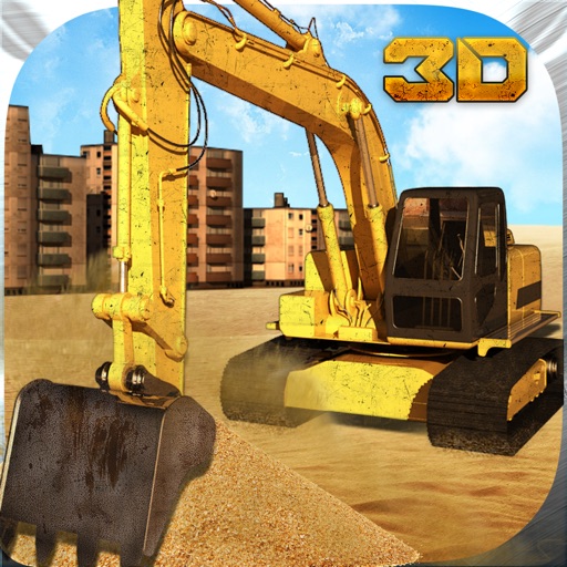 Sand Excavator Crane & Dumper Truck Simulator Game iOS App