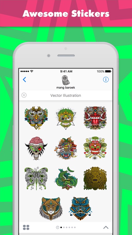 Vector Illustration stickers by mang baroek