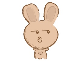 Make your conversations cuter with these Weird Rabbit Stickers