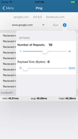ARINCDirect Network Analyzer screenshot 3
