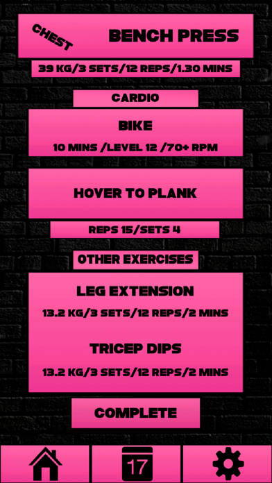 Screenshot #1 pour Rock Fitness App