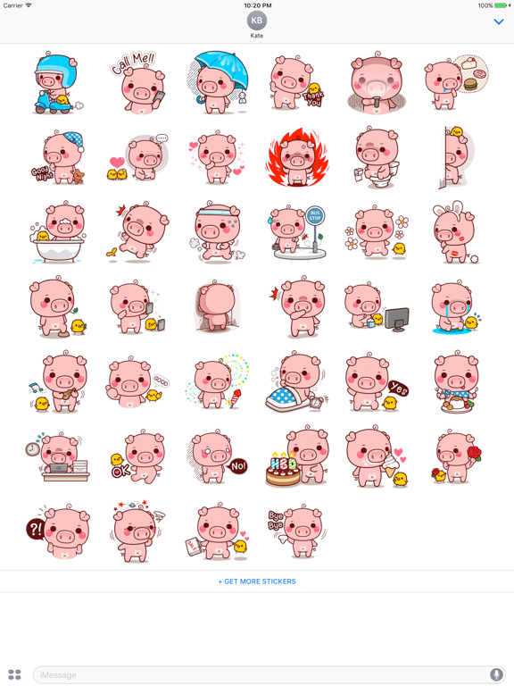 Screenshot #4 pour Miss Piggy - Cute pig stickers for iMessage