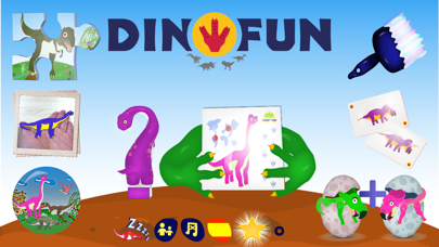 Screenshot #1 pour DinoFun - Dinosaurs & games for Kids