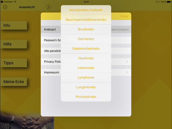 Screenshot #5 pour KrebsHILFE