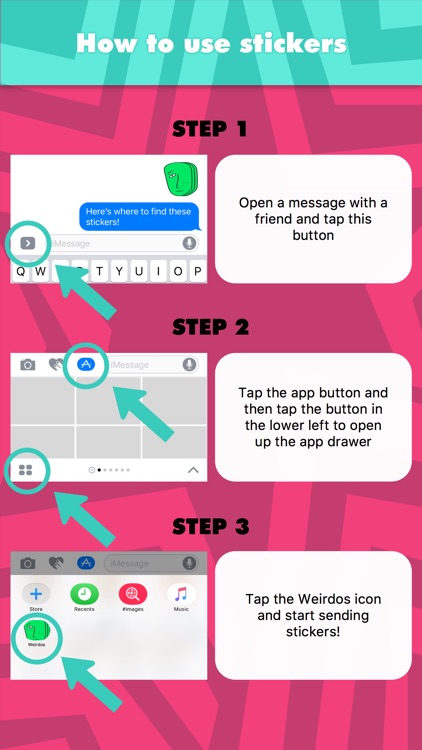 Weirdos stickers by Goldie Bold