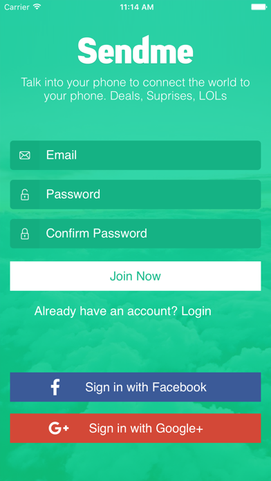 Screenshot #1 pour Sendme App