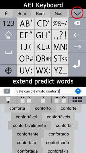 K4us Portuguese Keyboard screenshot 1