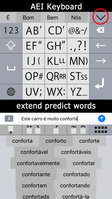 Screenshot #1 pour K4us Portuguese Keyboard