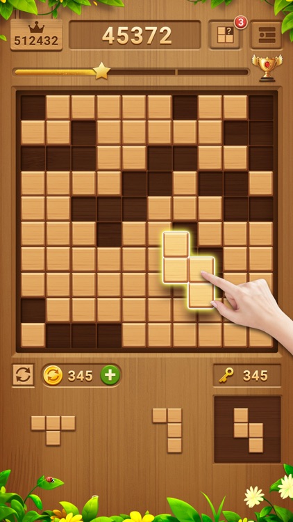 Wood Block Puzzle (by Beetles Games Studio) - free block puzzle game for  Android and iOS - gameplay. 