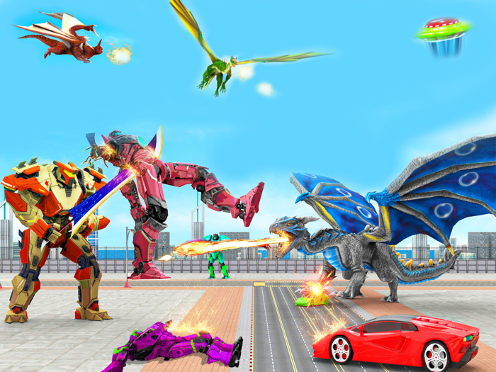 Dragon Robot - Flying robo bus