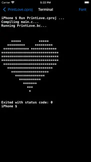 c shell - c language compiler iphone screenshot 2