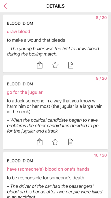 Medical Body idioms in English Screenshot