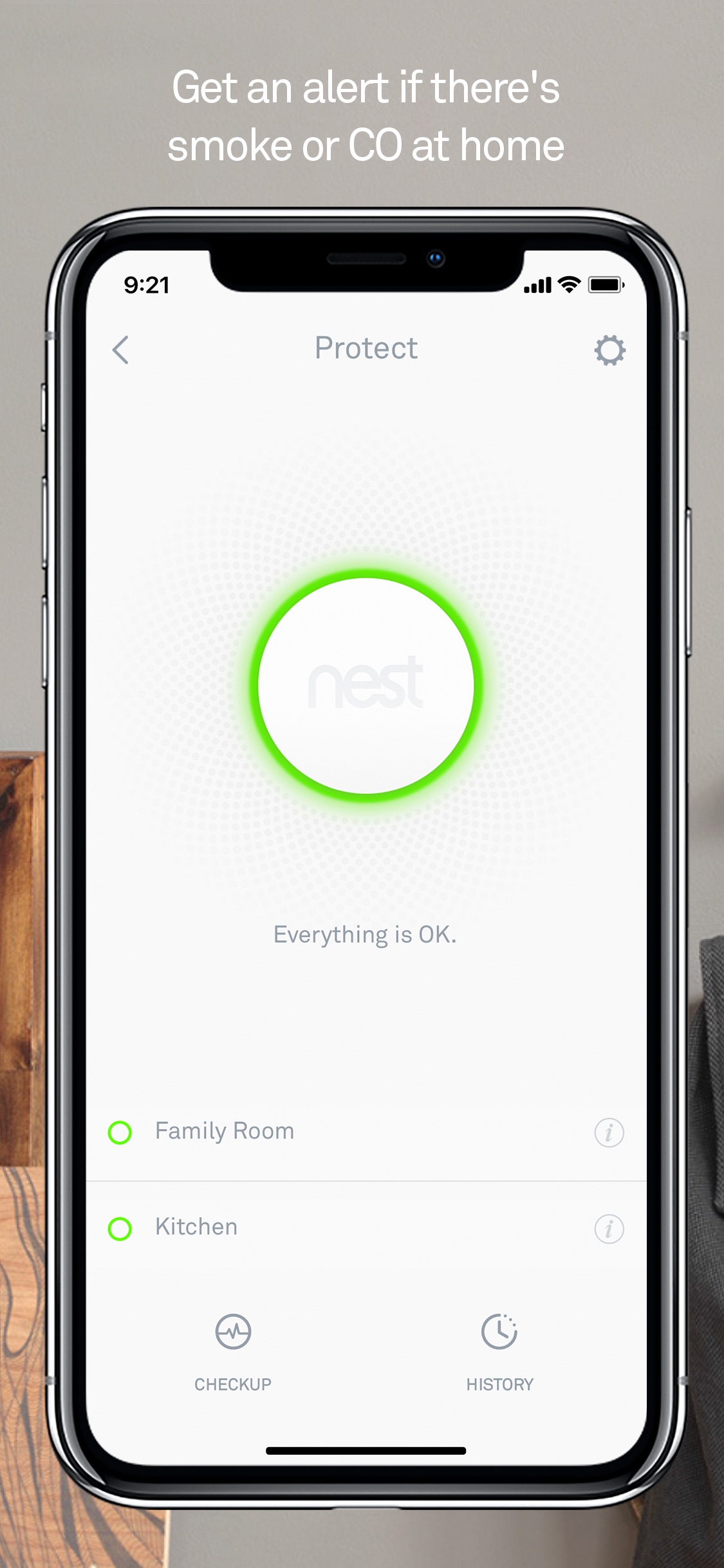 Screenshot do app Nest